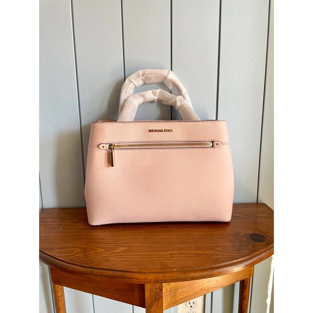 NWT Michael Kors Light Pink Bag Leather Satchel
